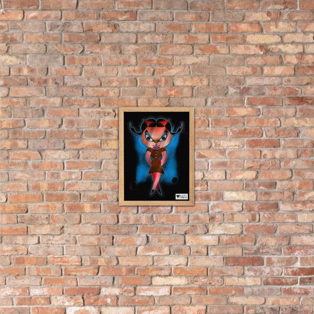 【フレーム付き】強化マットポスター・闇ドラミ【CA075-FP035】