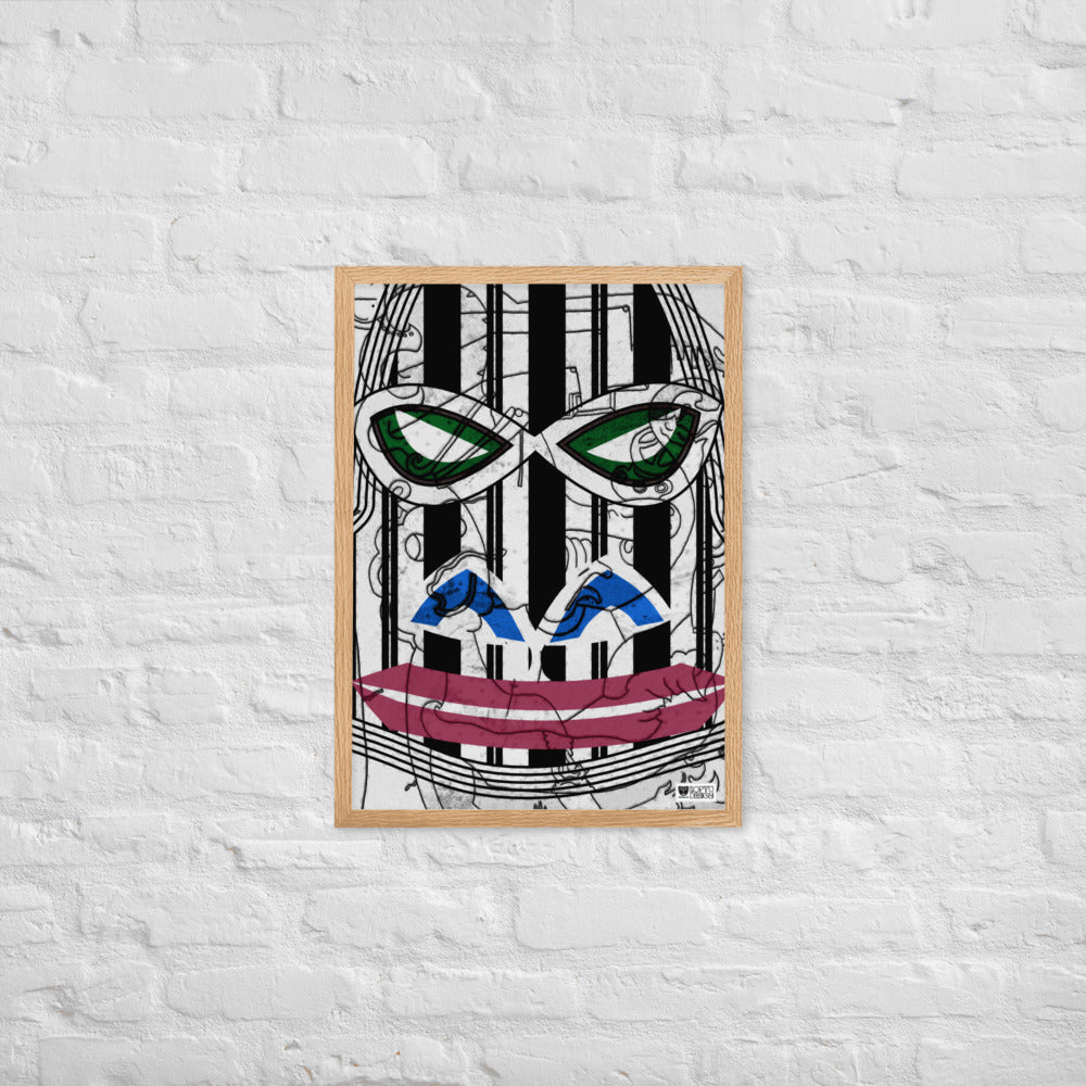 【フレーム付き】強化マットポスター・サイケゴリラダダ【CA031-FP027】