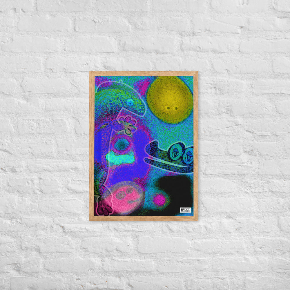 【フレーム付き】強化マットポスター・イラストチョップシリーズ「交友録」【IC006-FP034】