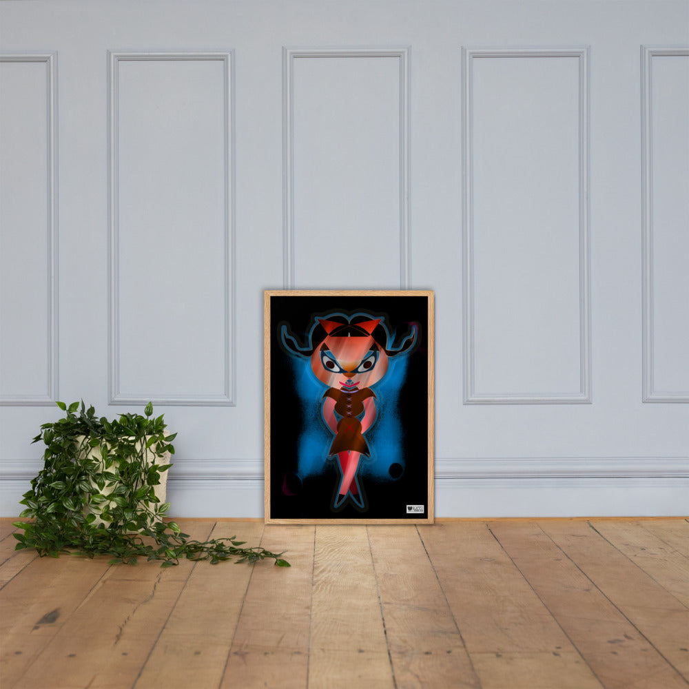 【フレーム付き】強化マットポスター・闇ドラミ【CA075-FP035】