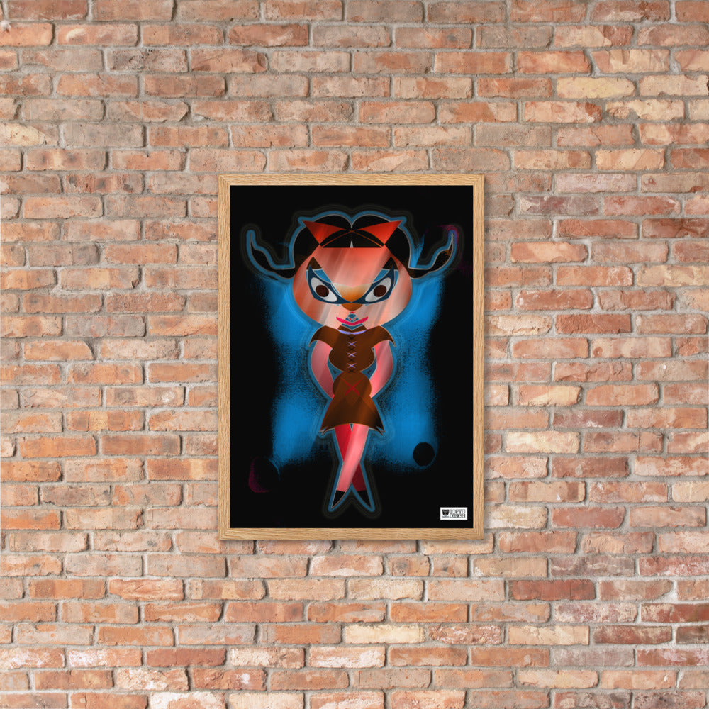 【フレーム付き】強化マットポスター・闇ドラミ【CA075-FP035】