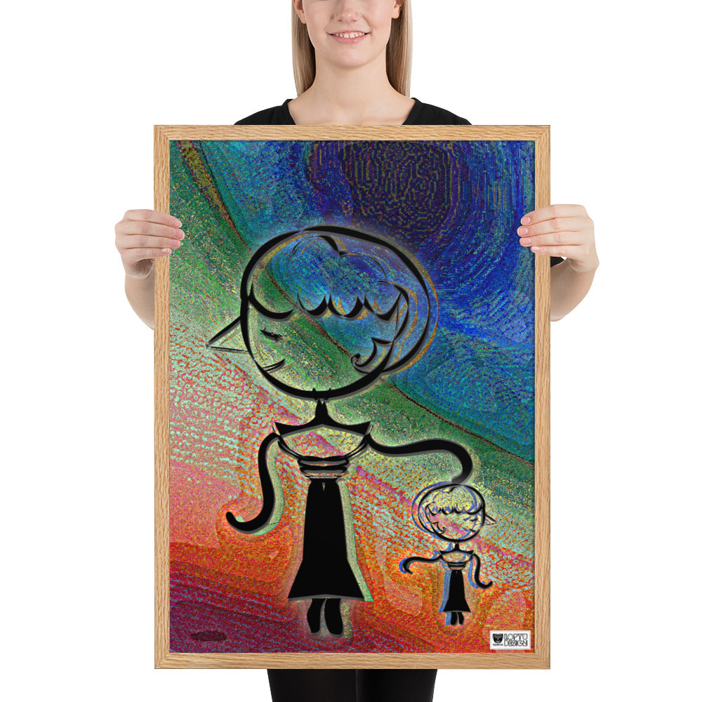 【フレーム付き】強化マットポスター・糸杉マダムぺシェーラ【CA015-FP020】