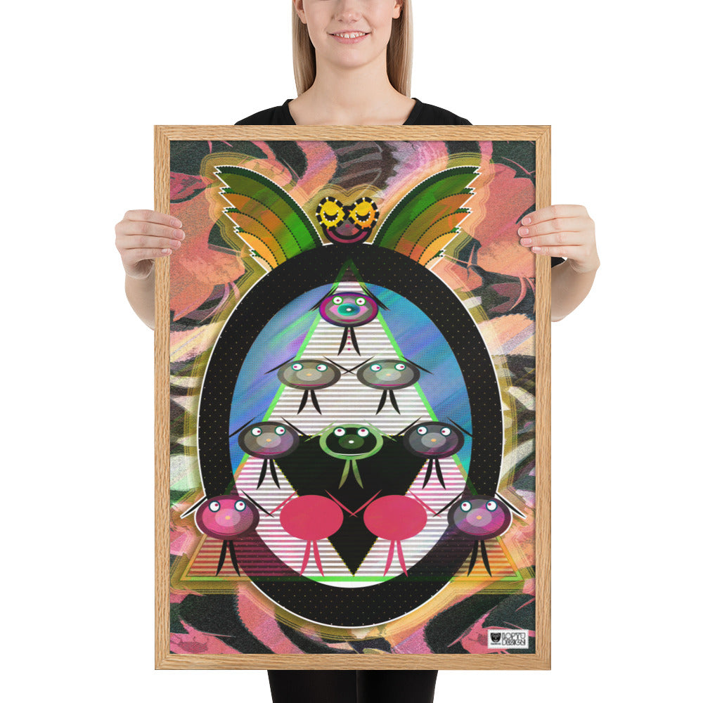 【フレーム付き】強化マットポスター・天空のタヌート合唱団【CA029-FP029】