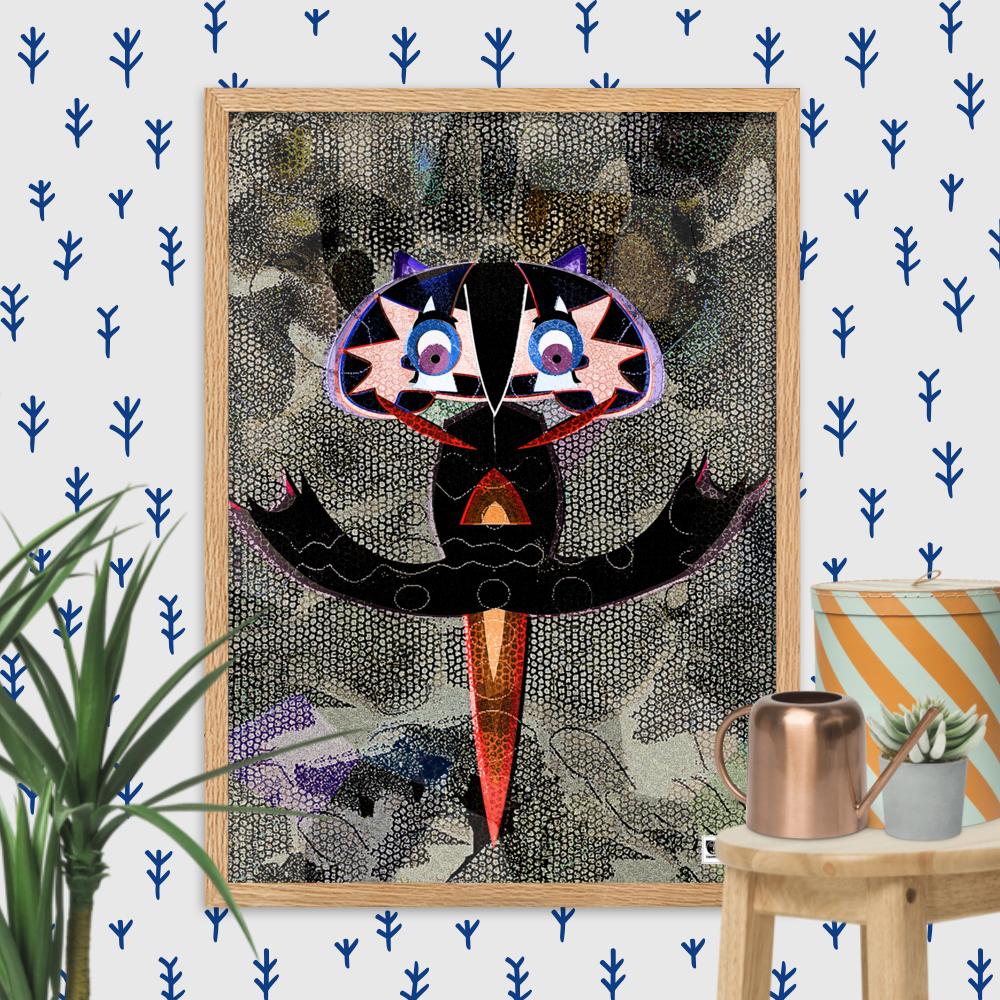 【フレーム付き】強化マットポスター・荒野のシュワッピー【CA010-FP032】