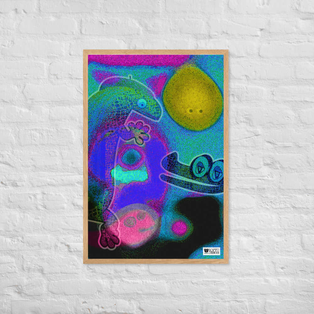 【フレーム付き】強化マットポスター・イラストチョップシリーズ「交友録」【IC006-FP034】