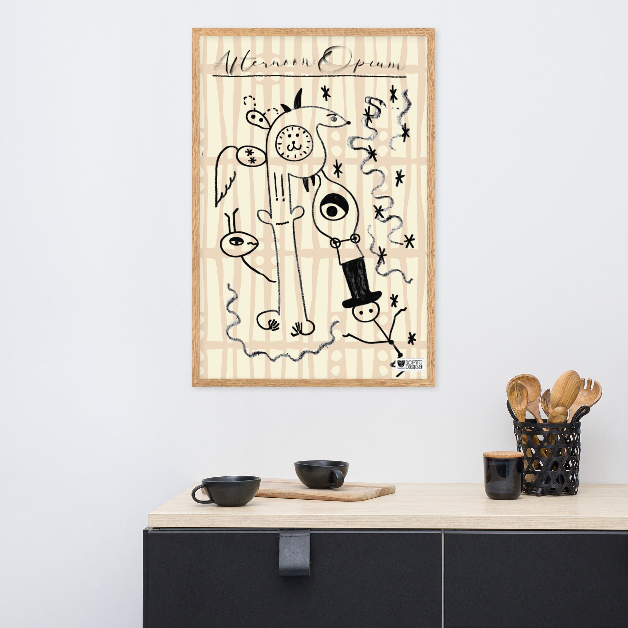 【フレーム付き】強化マットポスター・「アフタヌーンオピウム」No211M【AO211M-FP046】