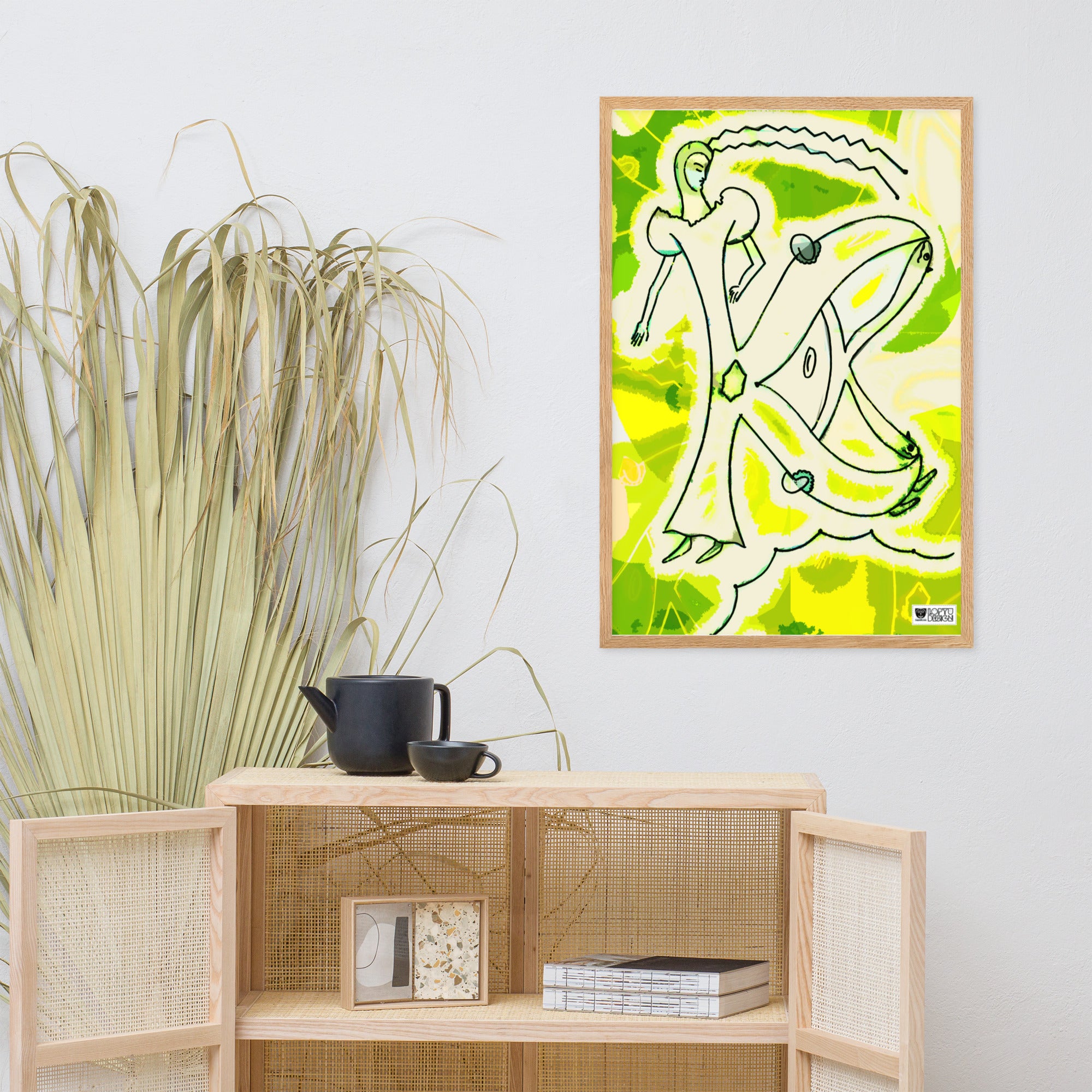 【フレーム付き】強化マットポスター・「アフタヌーンオピウム」No300【AO300-FP052】