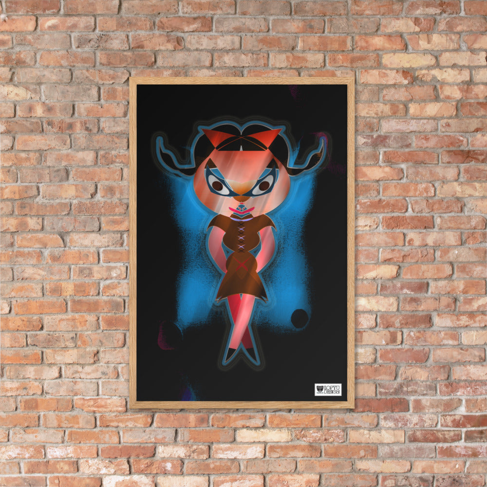 【フレーム付き】強化マットポスター・闇ドラミ【CA075-FP035】