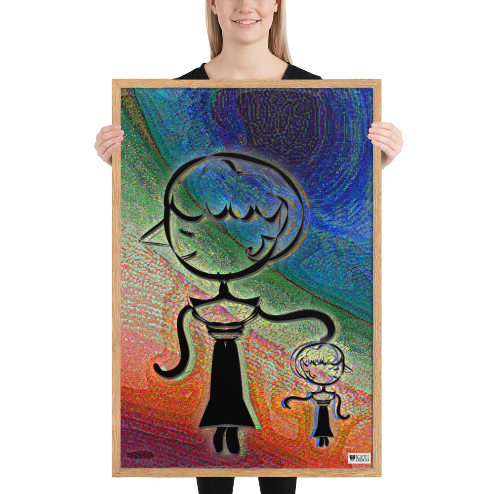 【フレーム付き】強化マットポスター・糸杉マダムぺシェーラ【CA015-FP020】