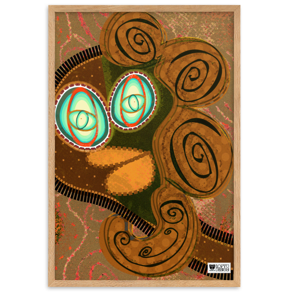 【フレーム付き】強化マットポスター・土着ラメコ【CA002-FP030】