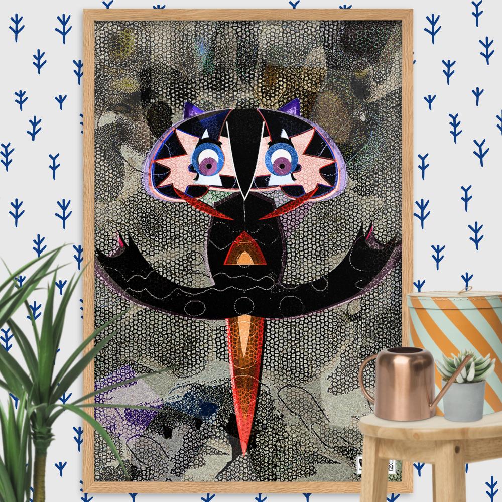 【フレーム付き】強化マットポスター・荒野のシュワッピー【CA010-FP032】