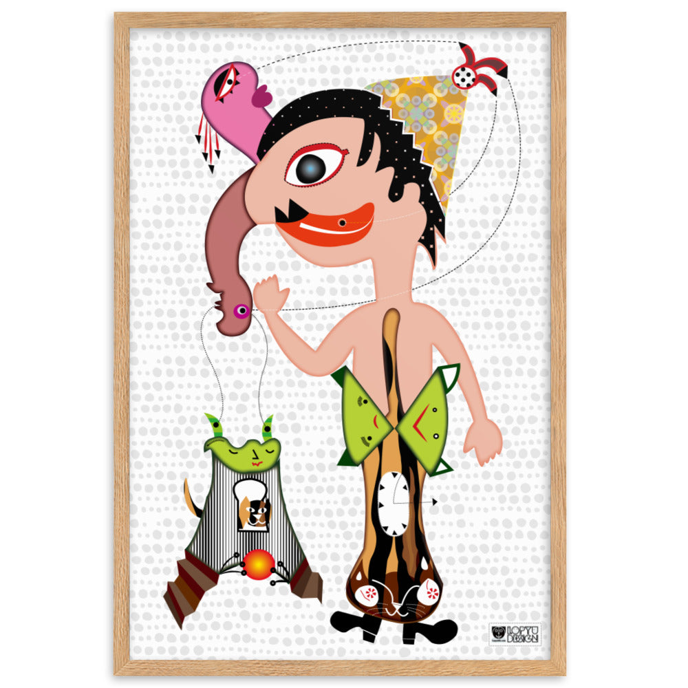 【フレーム付き】強化マットポスター・はなたらし【IL004- FP017】