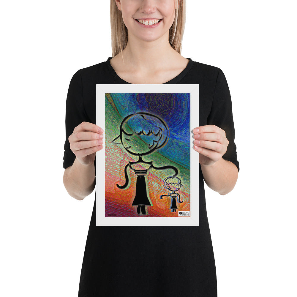 【フレーム付き】強化マットポスター・糸杉マダムぺシェーラ【CA015-FP020】