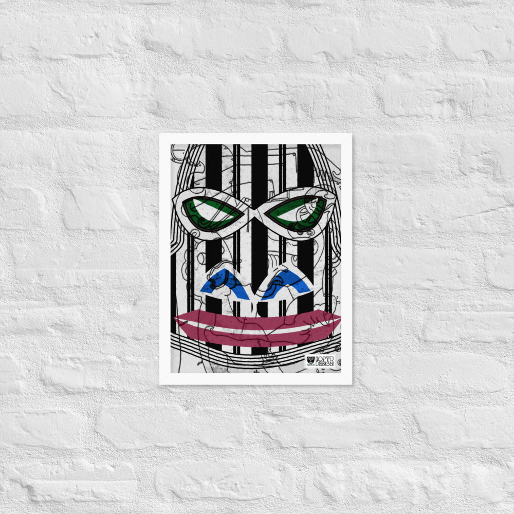 【フレーム付き】強化マットポスター・サイケゴリラダダ【CA031-FP027】