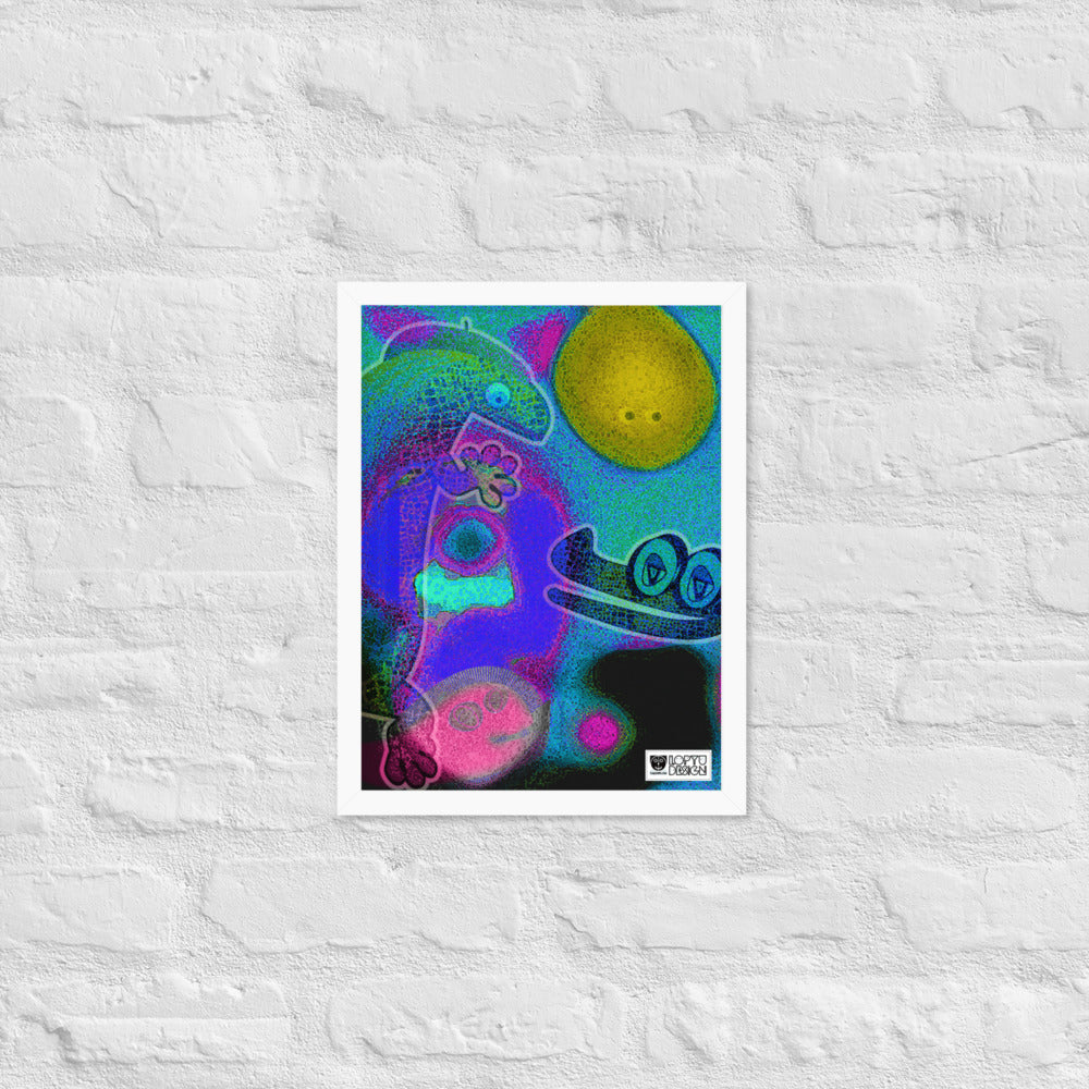 【フレーム付き】強化マットポスター・イラストチョップシリーズ「交友録」【IC006-FP034】