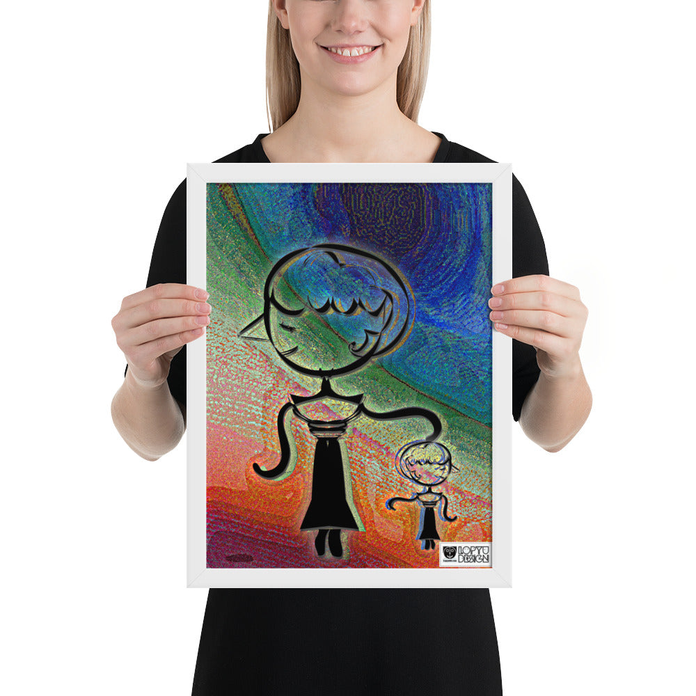 【フレーム付き】強化マットポスター・糸杉マダムぺシェーラ【CA015-FP020】