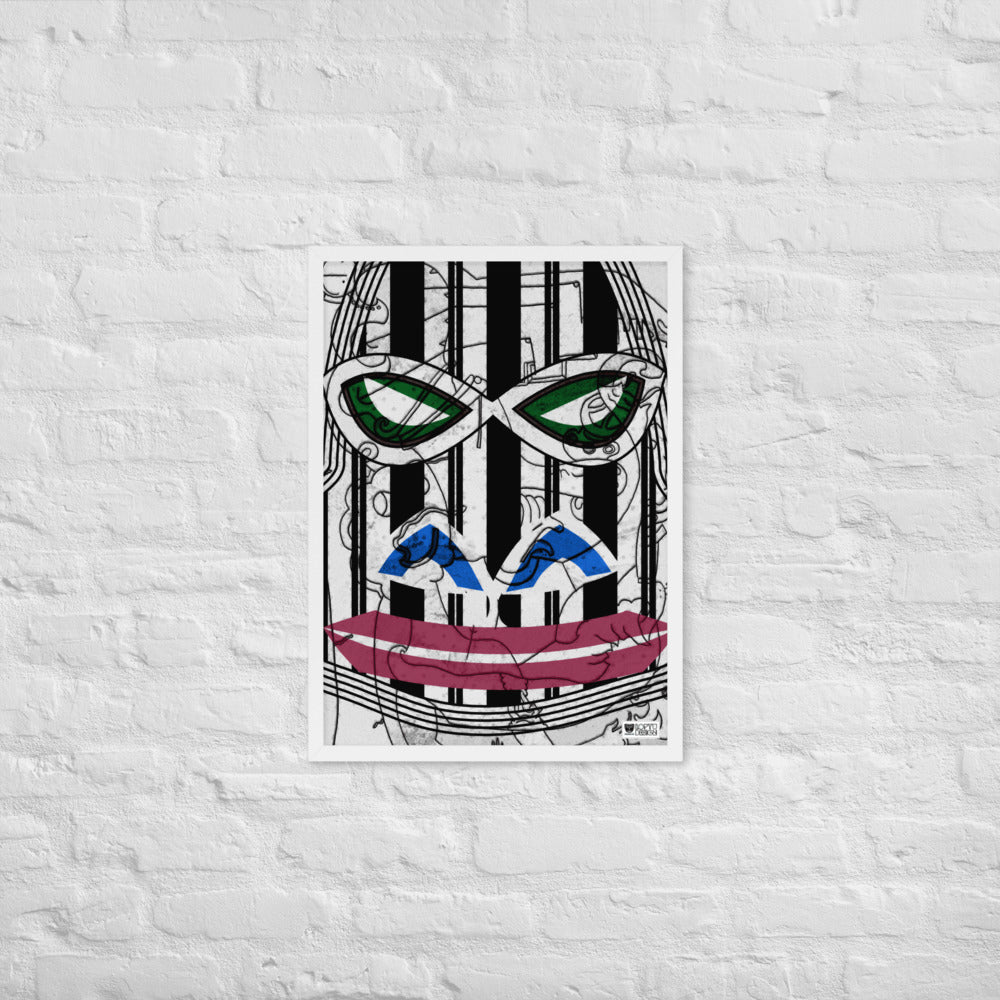 【フレーム付き】強化マットポスター・サイケゴリラダダ【CA031-FP027】