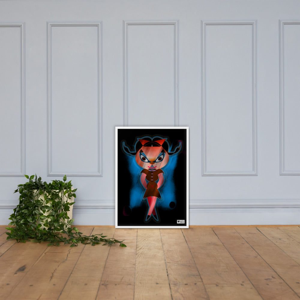 【フレーム付き】強化マットポスター・闇ドラミ【CA075-FP035】