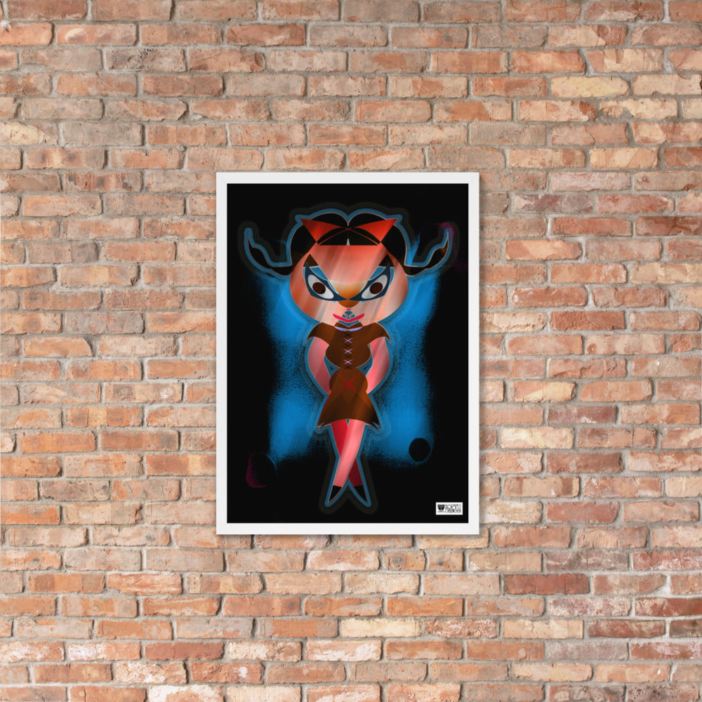 【フレーム付き】強化マットポスター・闇ドラミ【CA075-FP035】