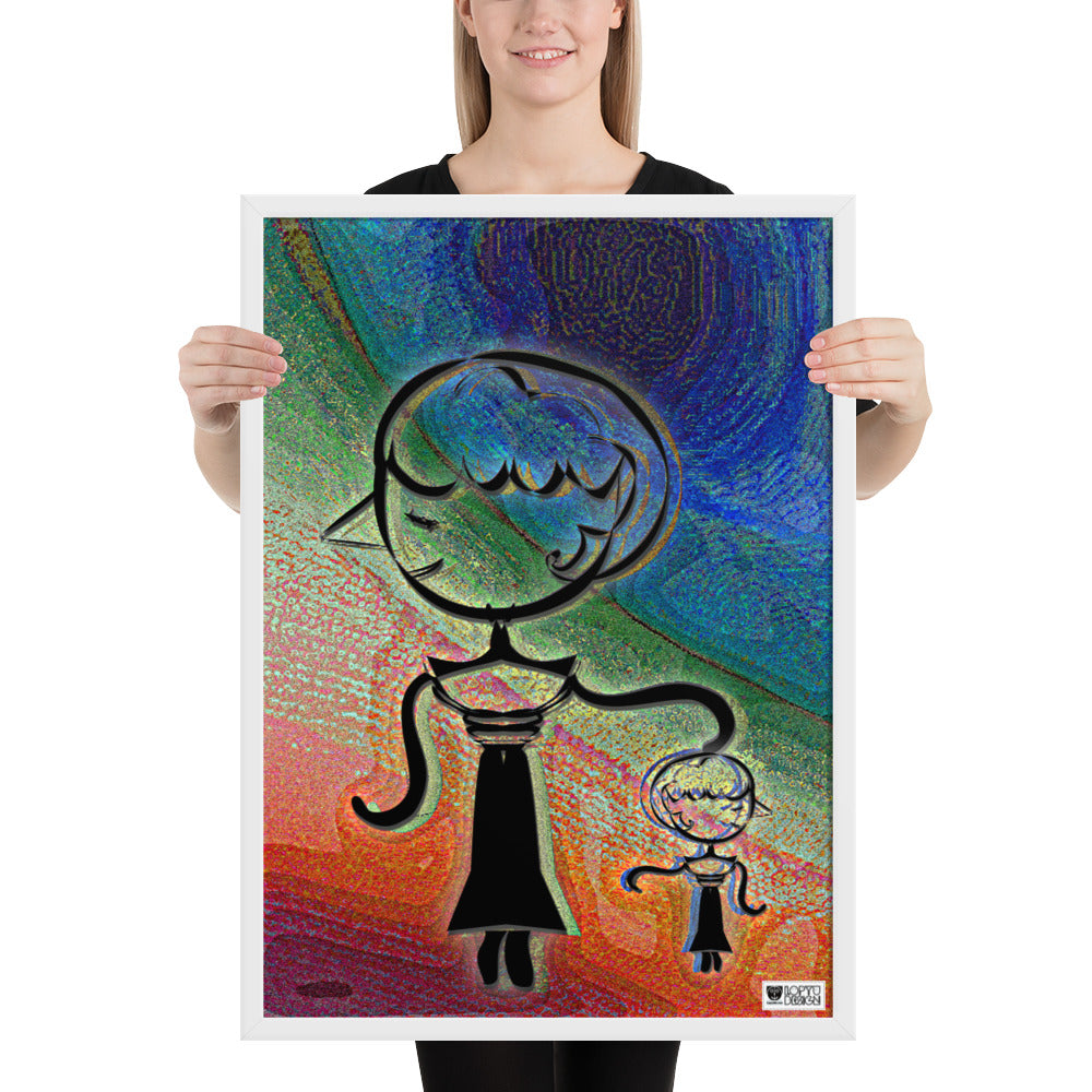 【フレーム付き】強化マットポスター・糸杉マダムぺシェーラ【CA015-FP020】