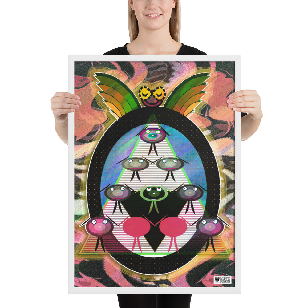 【フレーム付き】強化マットポスター・天空のタヌート合唱団【CA029-FP029】