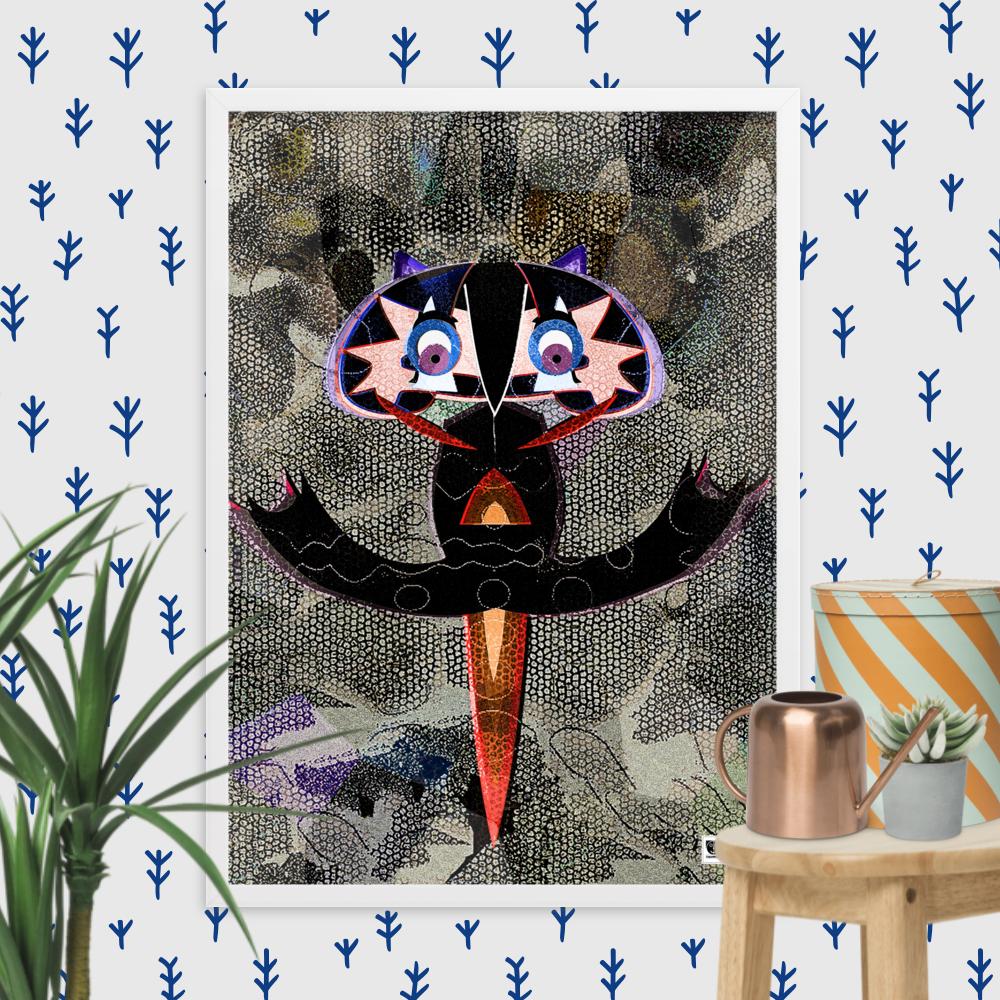 【フレーム付き】強化マットポスター・荒野のシュワッピー【CA010-FP032】