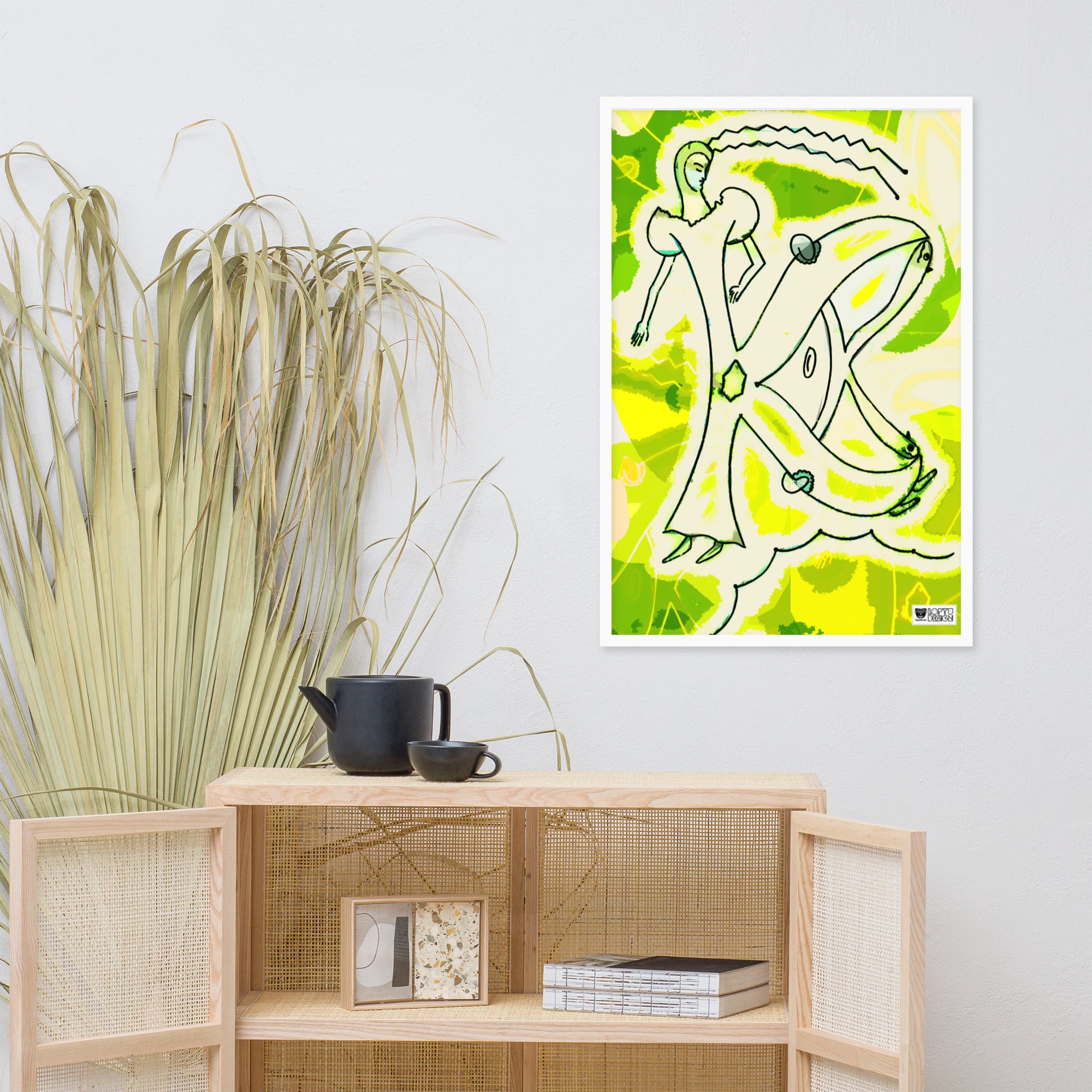 【フレーム付き】強化マットポスター・「アフタヌーンオピウム」No300【AO300-FP052】