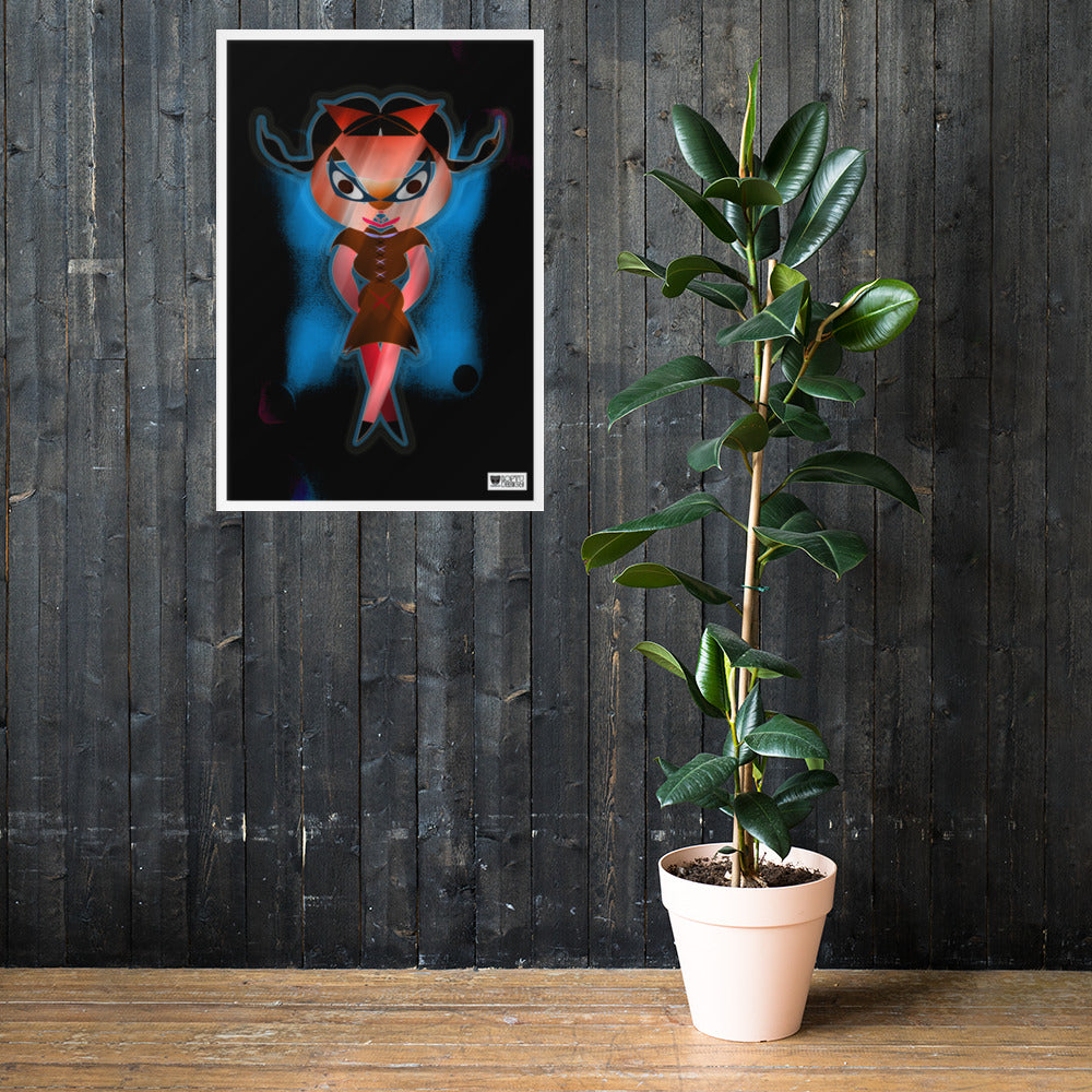 【フレーム付き】強化マットポスター・闇ドラミ【CA075-FP035】