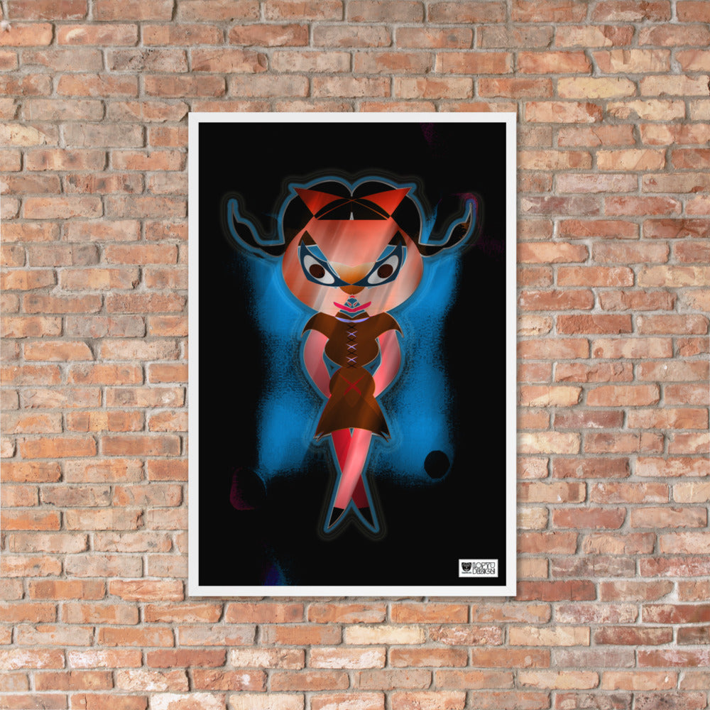 【フレーム付き】強化マットポスター・闇ドラミ【CA075-FP035】