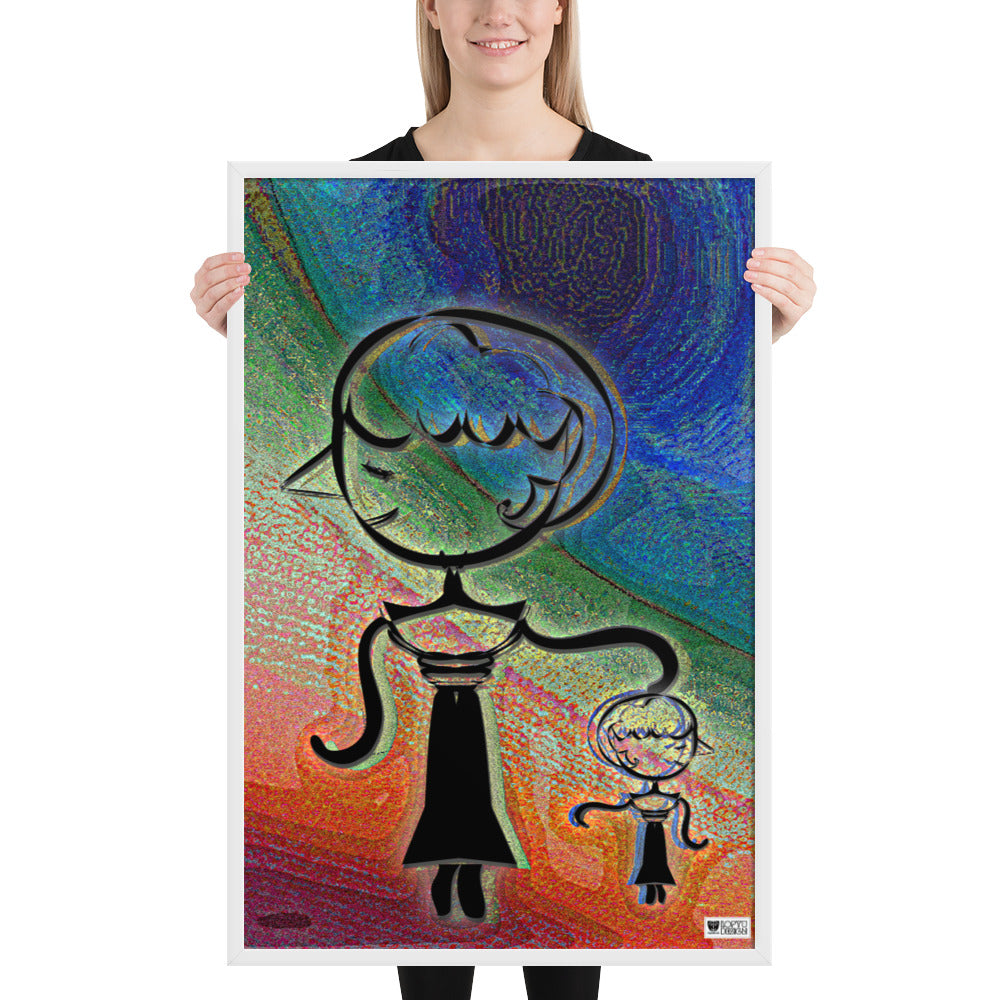 【フレーム付き】強化マットポスター・糸杉マダムぺシェーラ【CA015-FP020】