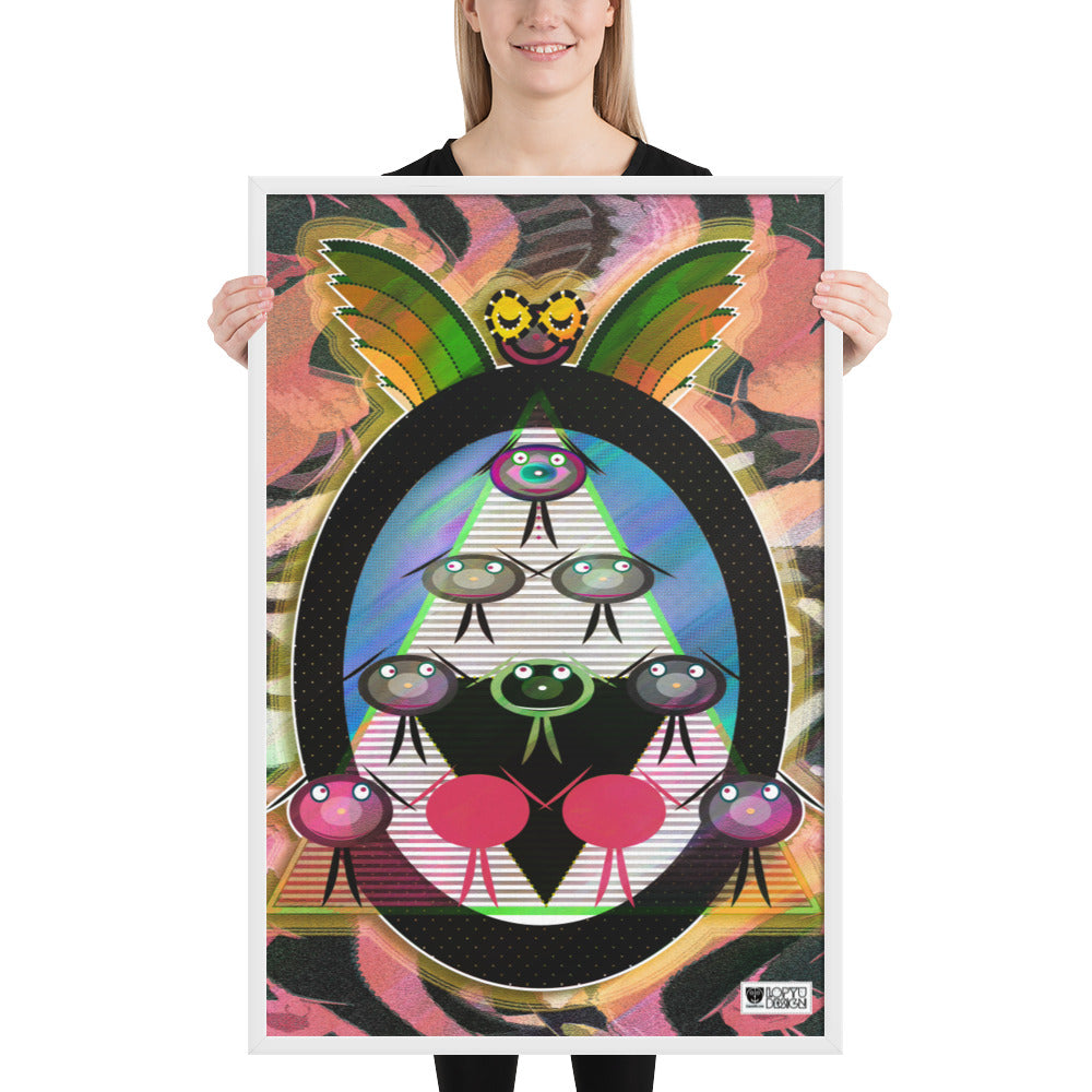 【フレーム付き】強化マットポスター・天空のタヌート合唱団【CA029-FP029】