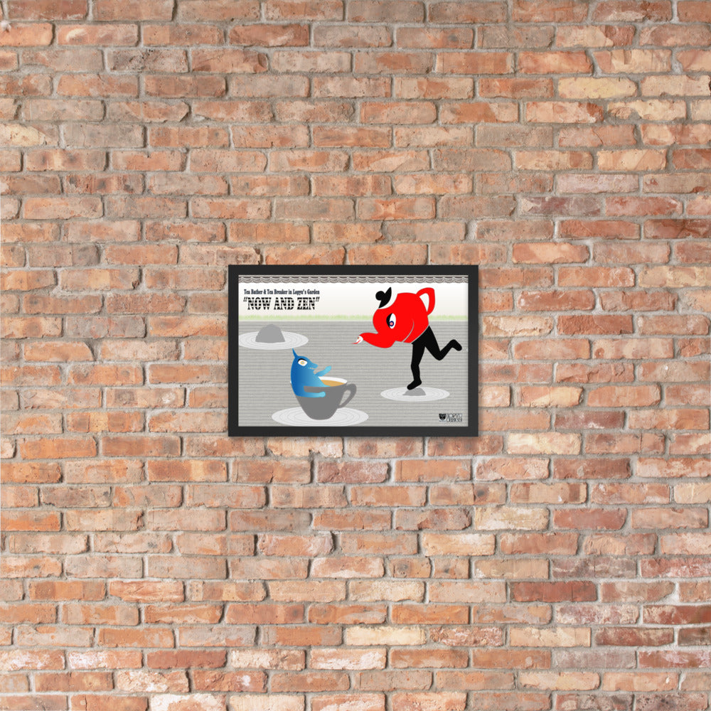 【フレーム付き】強化マットポスター・ロピュズカフェ「NOW and ZEN」【LC001- FP002】