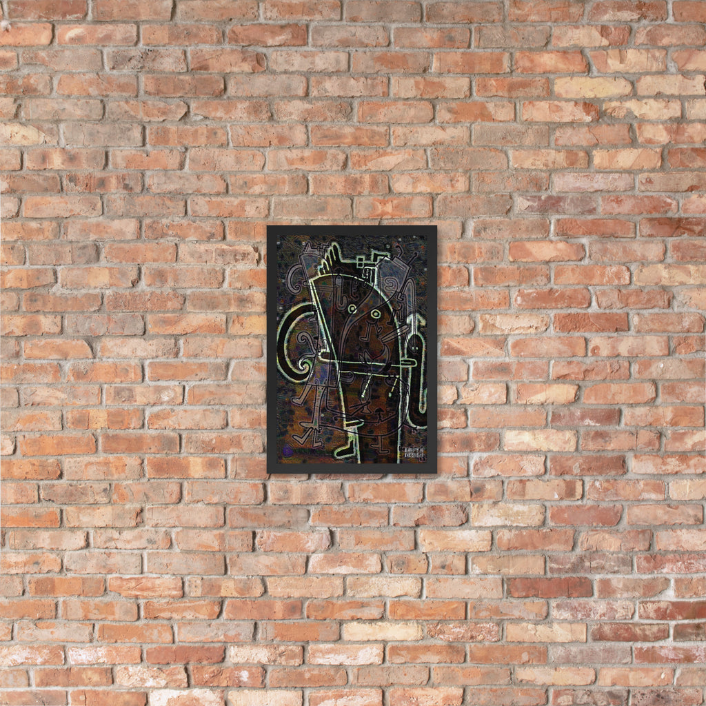 【フレーム付き】強化マットポスター・「アフタヌーンオピウム」No 164 REMIX【AO164-FP053】