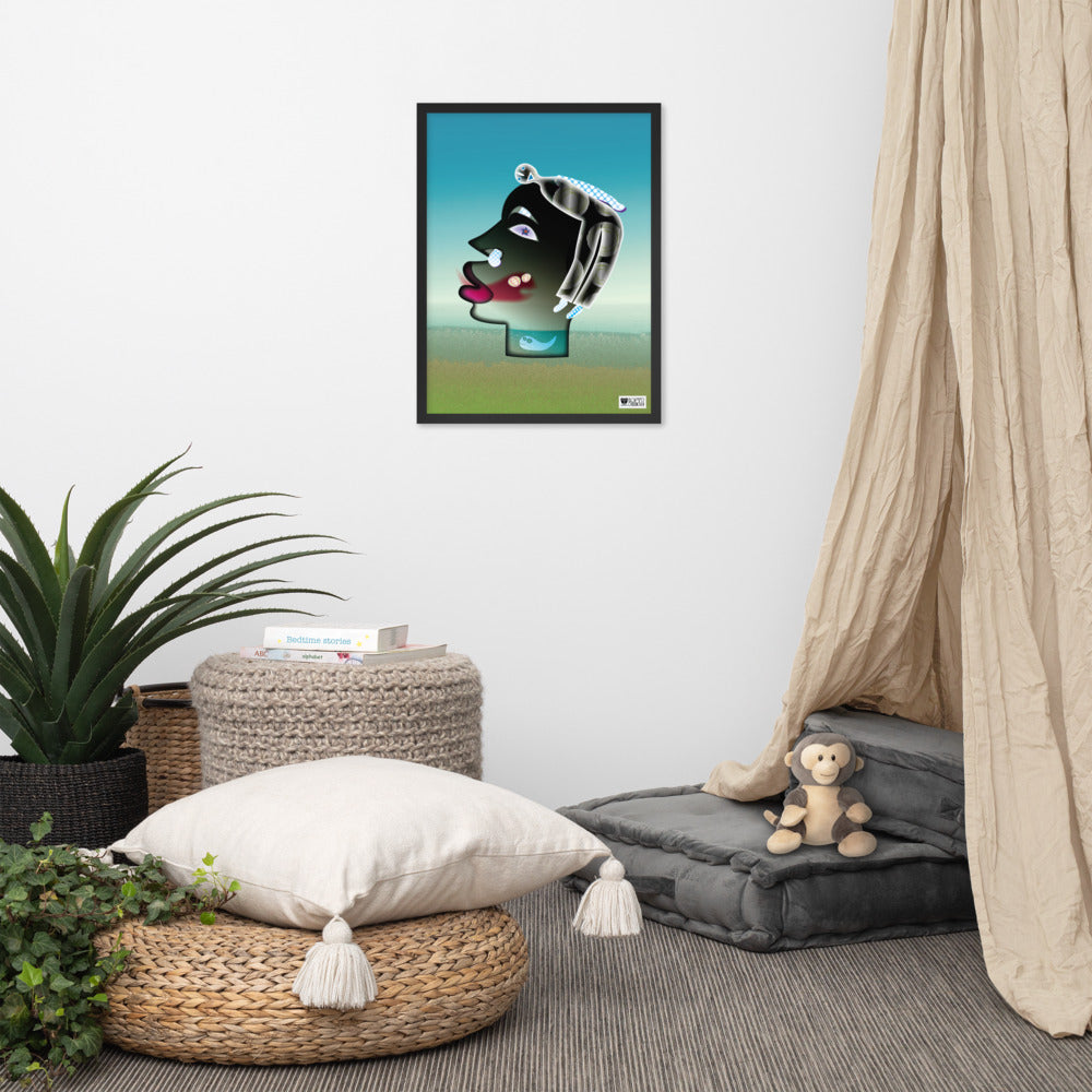 【フレーム付き】強化マットポスター・海辺のインティミライ【CA019-FP008】