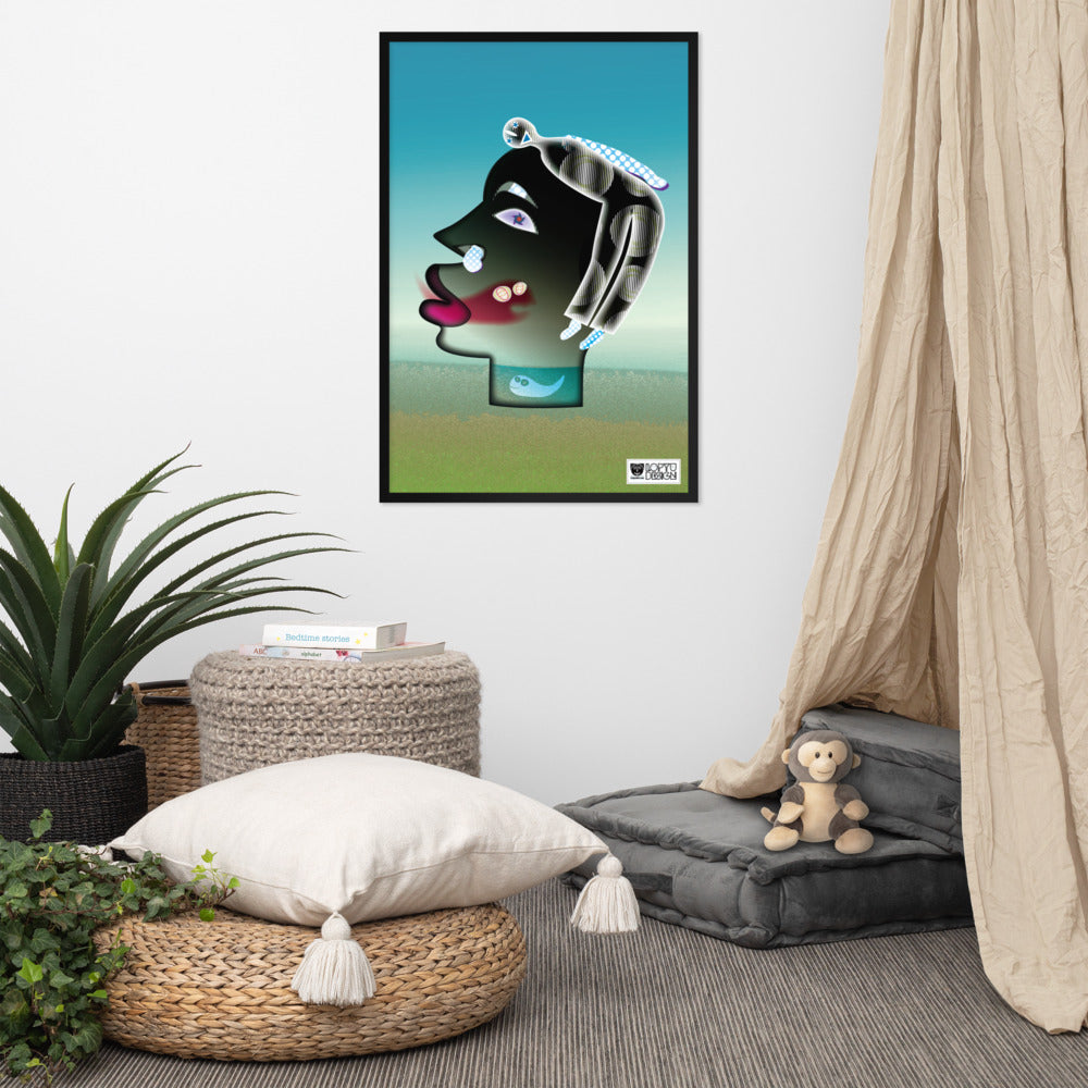 【フレーム付き】強化マットポスター・海辺のインティミライ【CA019-FP008】