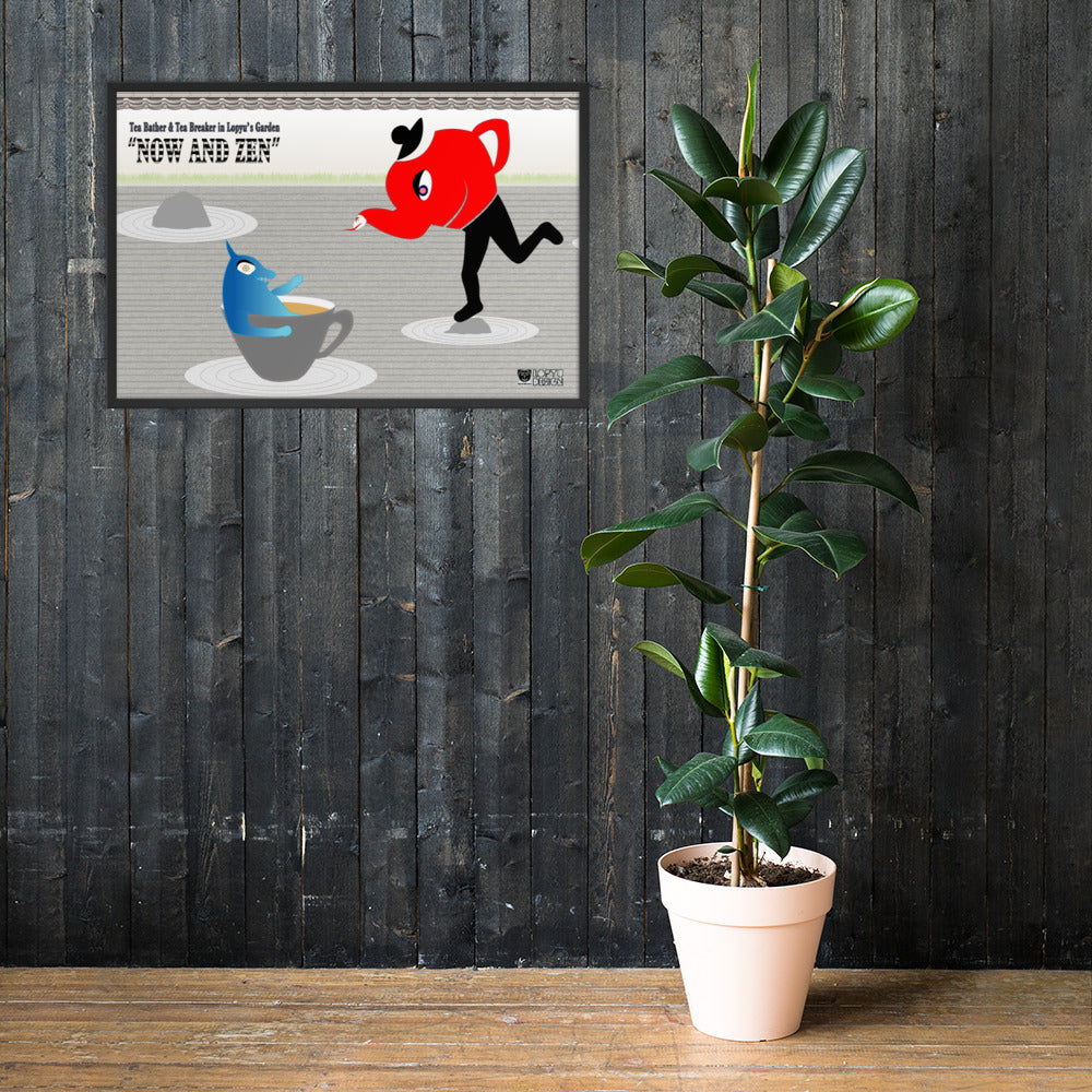 【フレーム付き】強化マットポスター・ロピュズカフェ「NOW and ZEN」【LC001- FP002】