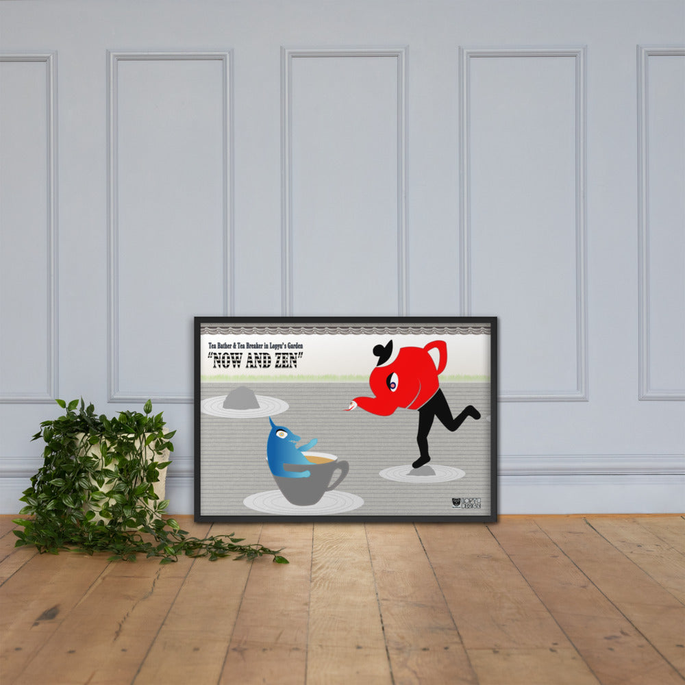 【フレーム付き】強化マットポスター・ロピュズカフェ「NOW and ZEN」【LC001- FP002】