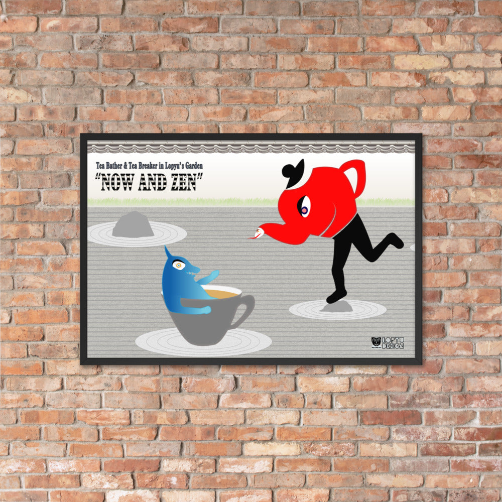 【フレーム付き】強化マットポスター・ロピュズカフェ「NOW and ZEN」【LC001- FP002】