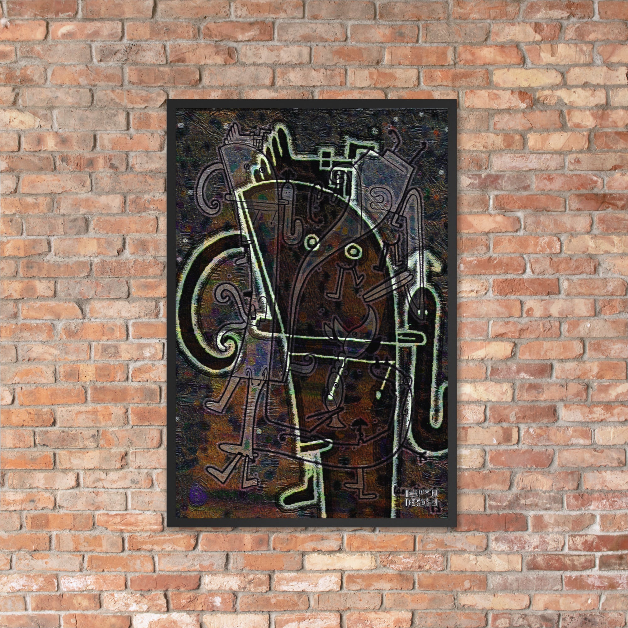 【フレーム付き】強化マットポスター・「アフタヌーンオピウム」No 164 REMIX【AO164-FP053】