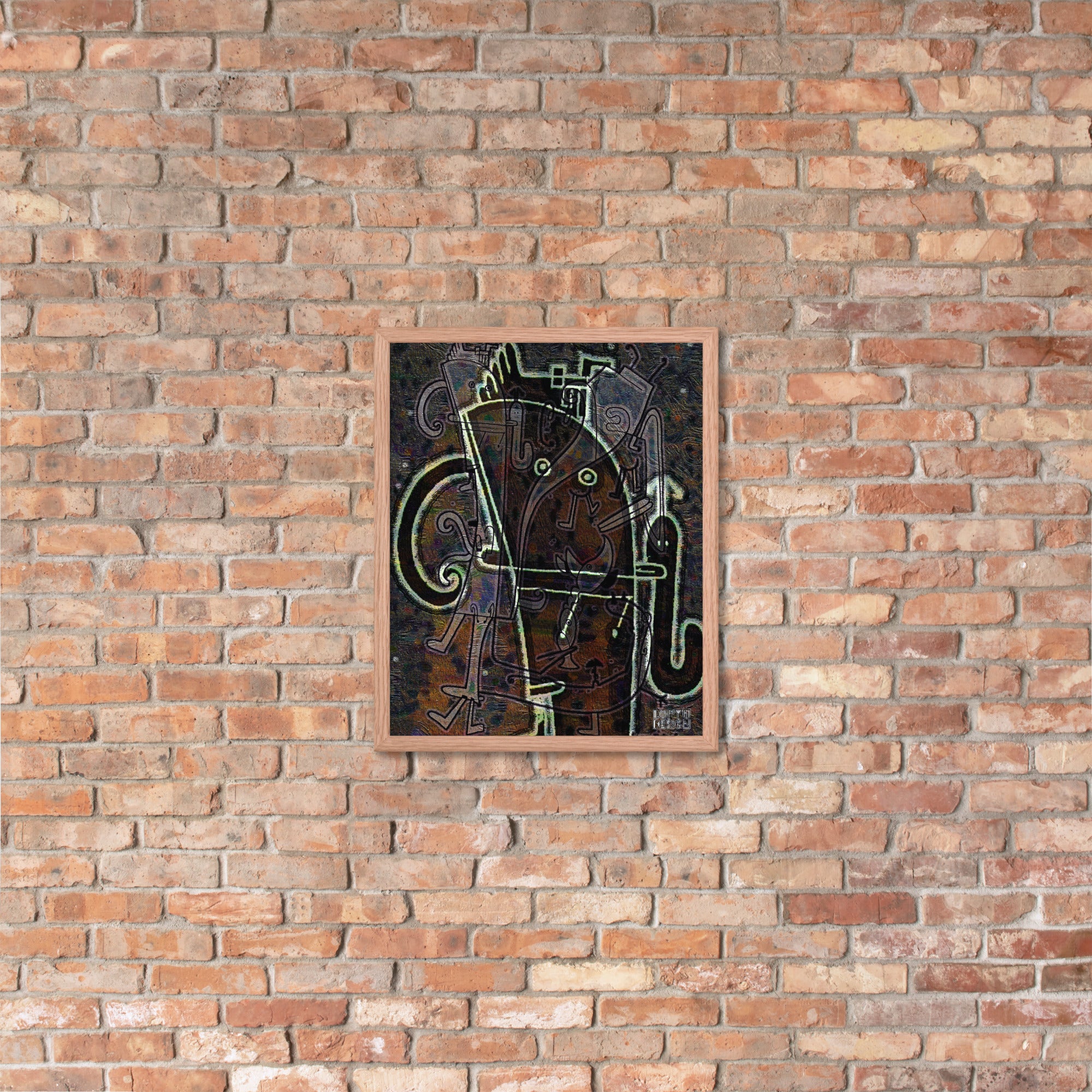 【フレーム付き】強化マットポスター・「アフタヌーンオピウム」No 164 REMIX【AO164-FP053】