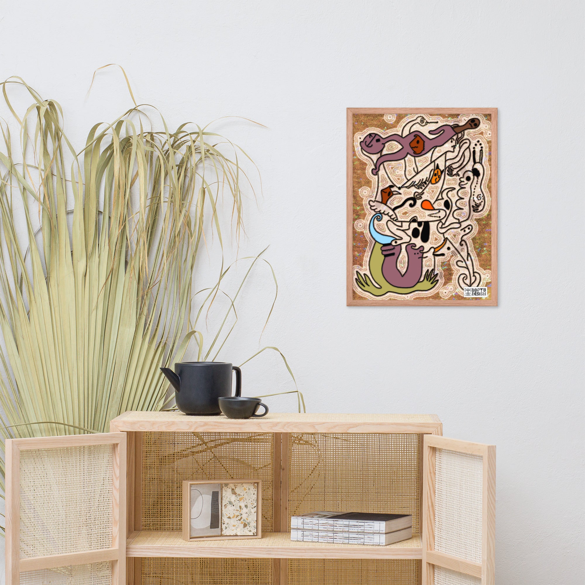 【フレーム付き】強化マットポスター・「アフタヌーンオピウム」REMIX AO386【CA005【AO386-FP055】