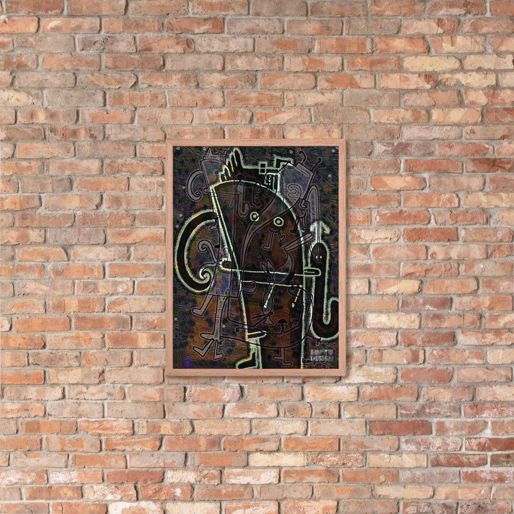 【フレーム付き】強化マットポスター・「アフタヌーンオピウム」No 164 REMIX【AO164-FP053】