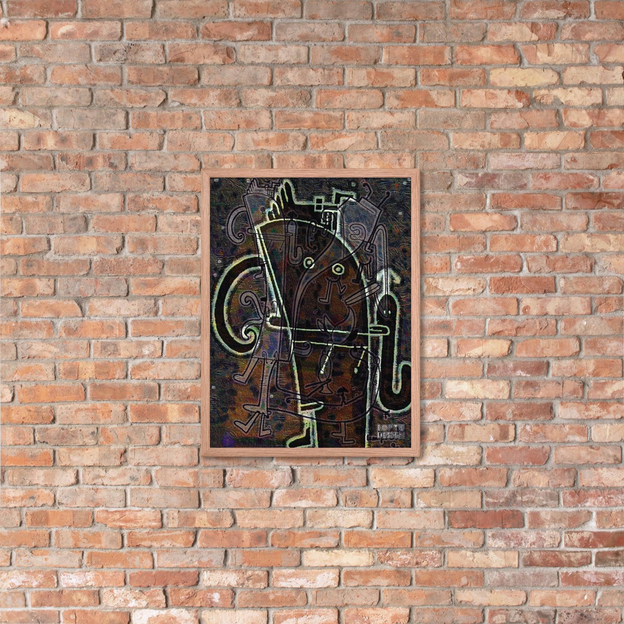 【フレーム付き】強化マットポスター・「アフタヌーンオピウム」No 164 REMIX【AO164-FP053】