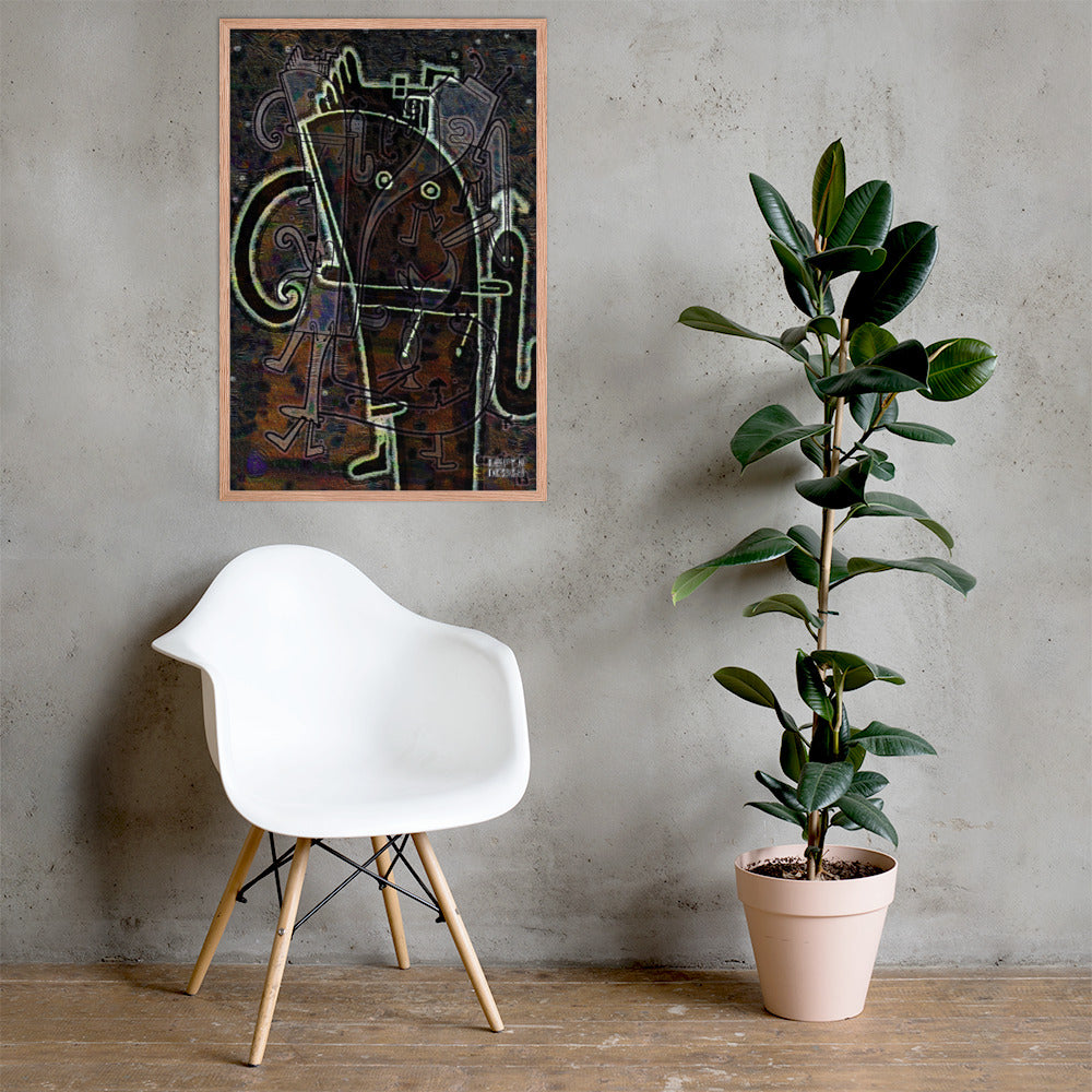 【フレーム付き】強化マットポスター・「アフタヌーンオピウム」No 164 REMIX【AO164-FP053】