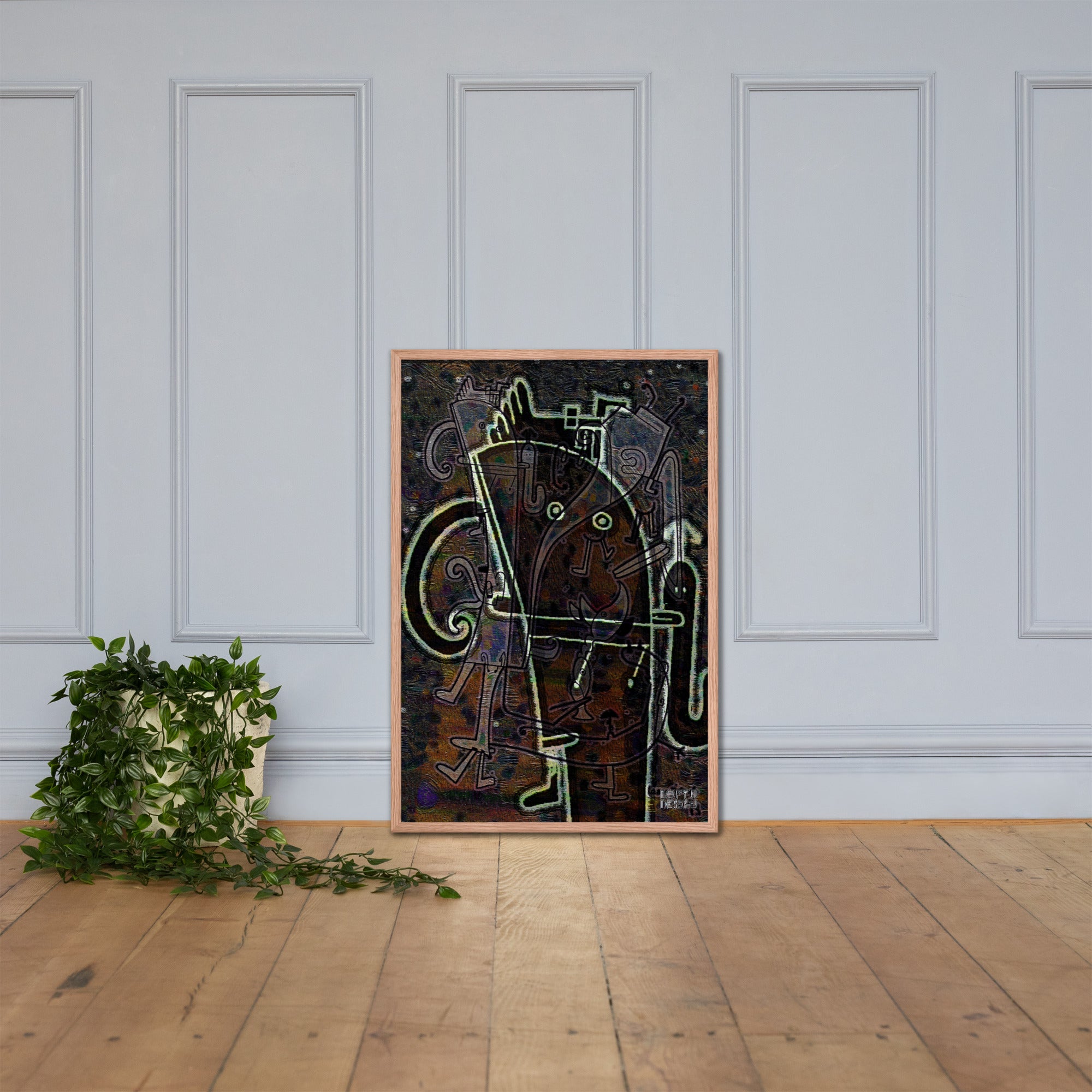 【フレーム付き】強化マットポスター・「アフタヌーンオピウム」No 164 REMIX【AO164-FP053】