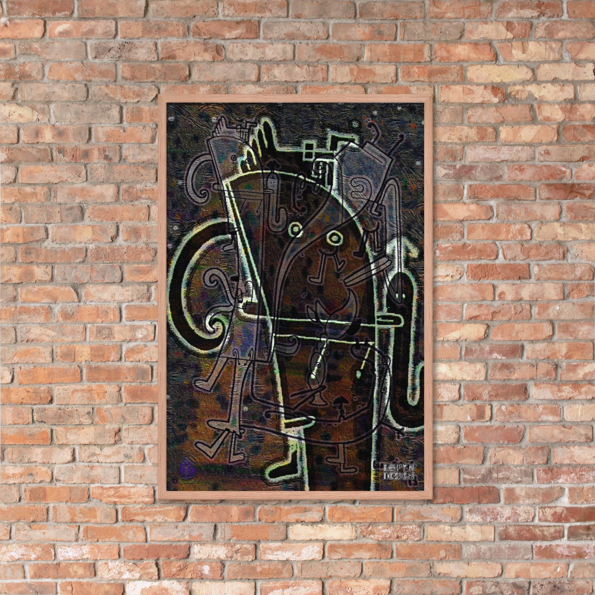 【フレーム付き】強化マットポスター・「アフタヌーンオピウム」No 164 REMIX【AO164-FP053】