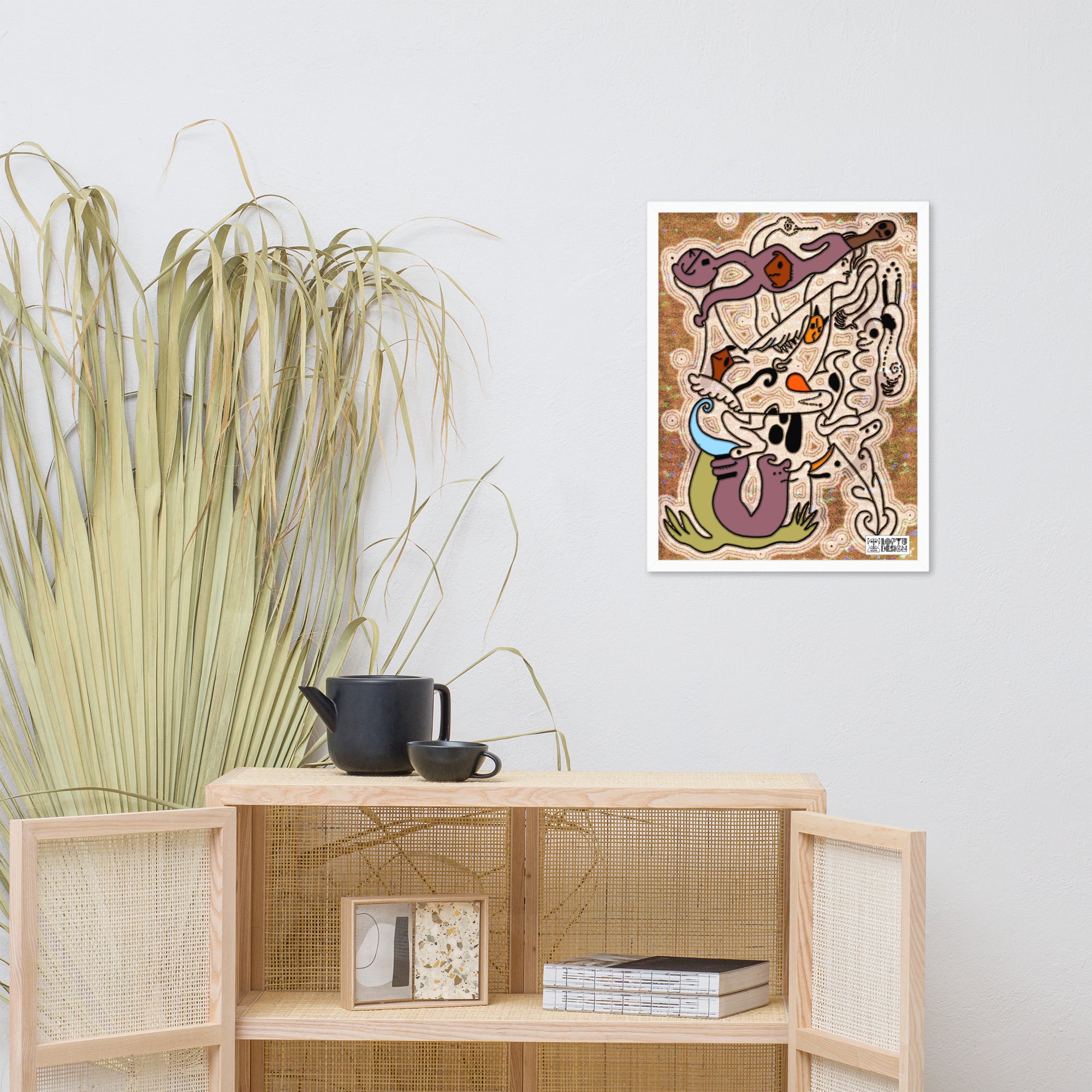 【フレーム付き】強化マットポスター・「アフタヌーンオピウム」REMIX AO386【CA005【AO386-FP055】