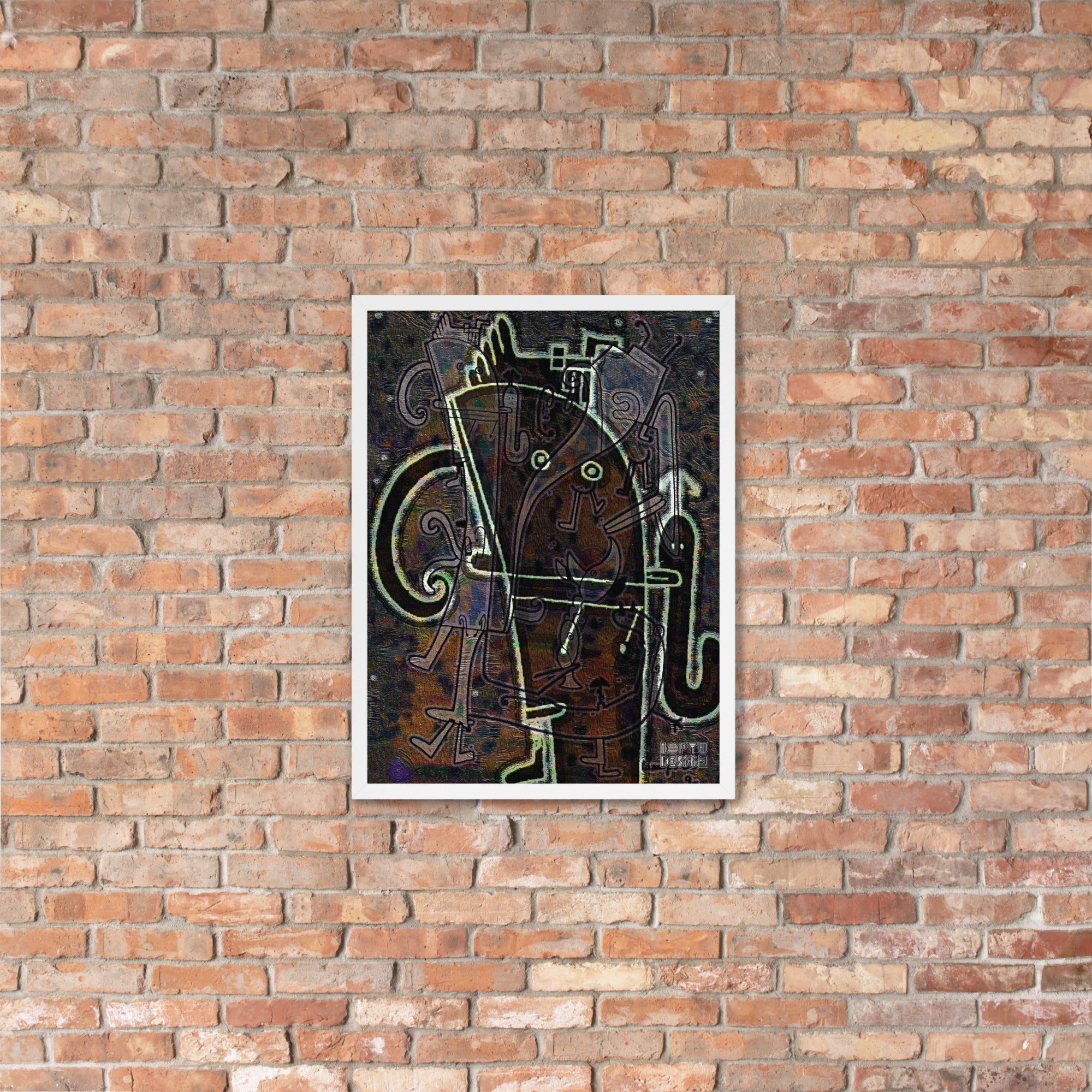 【フレーム付き】強化マットポスター・「アフタヌーンオピウム」No 164 REMIX【AO164-FP053】