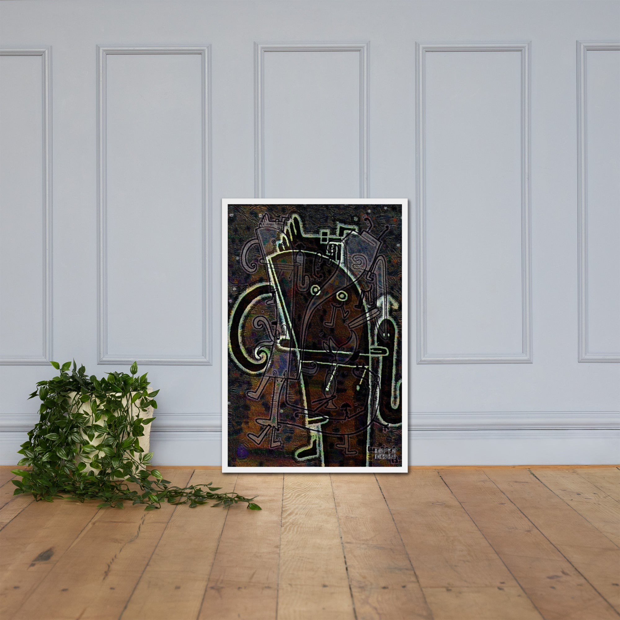 【フレーム付き】強化マットポスター・「アフタヌーンオピウム」No 164 REMIX【AO164-FP053】