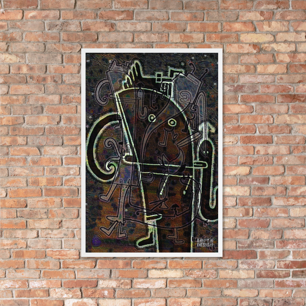 【フレーム付き】強化マットポスター・「アフタヌーンオピウム」No 164 REMIX【AO164-FP053】